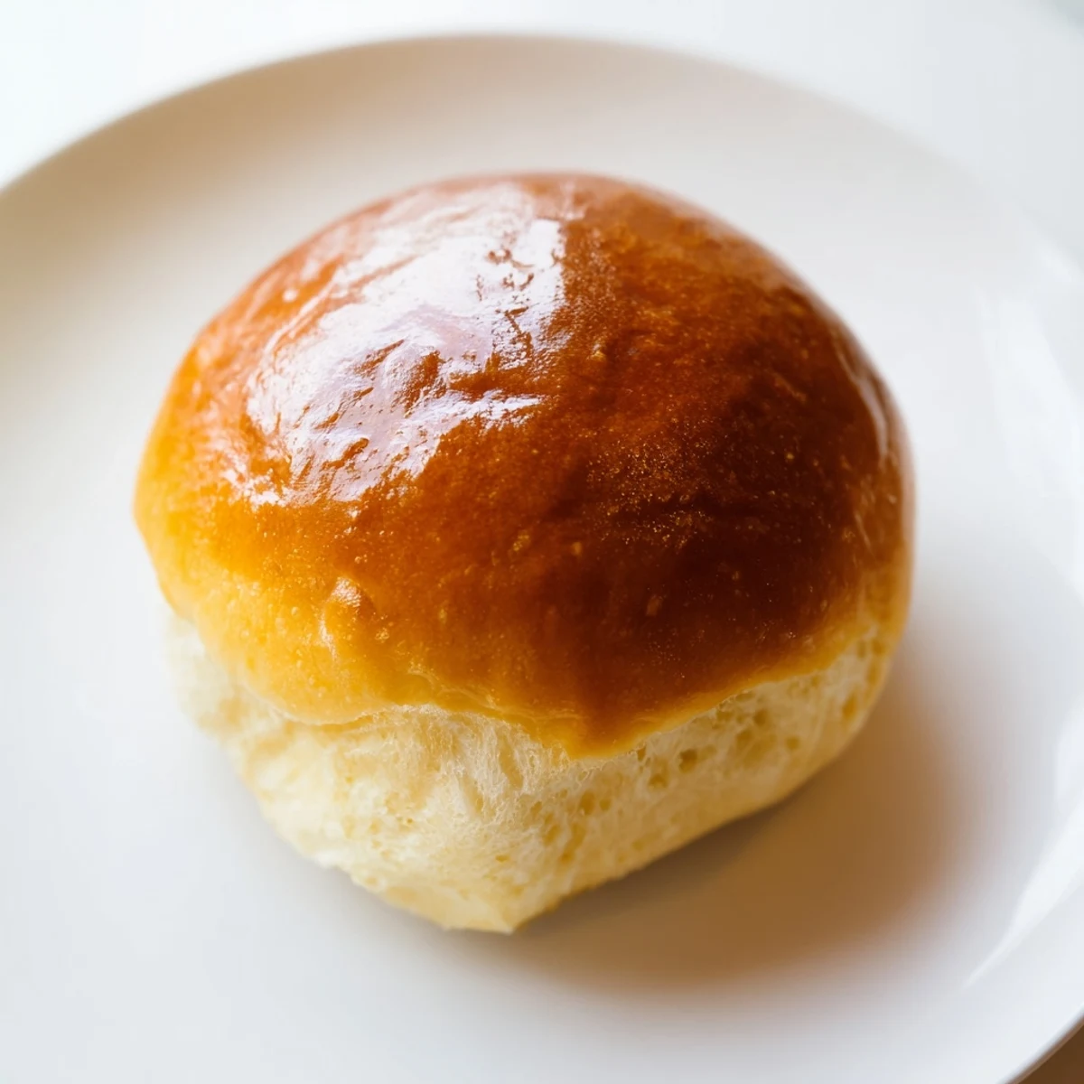 Homemade golden dinner rolls