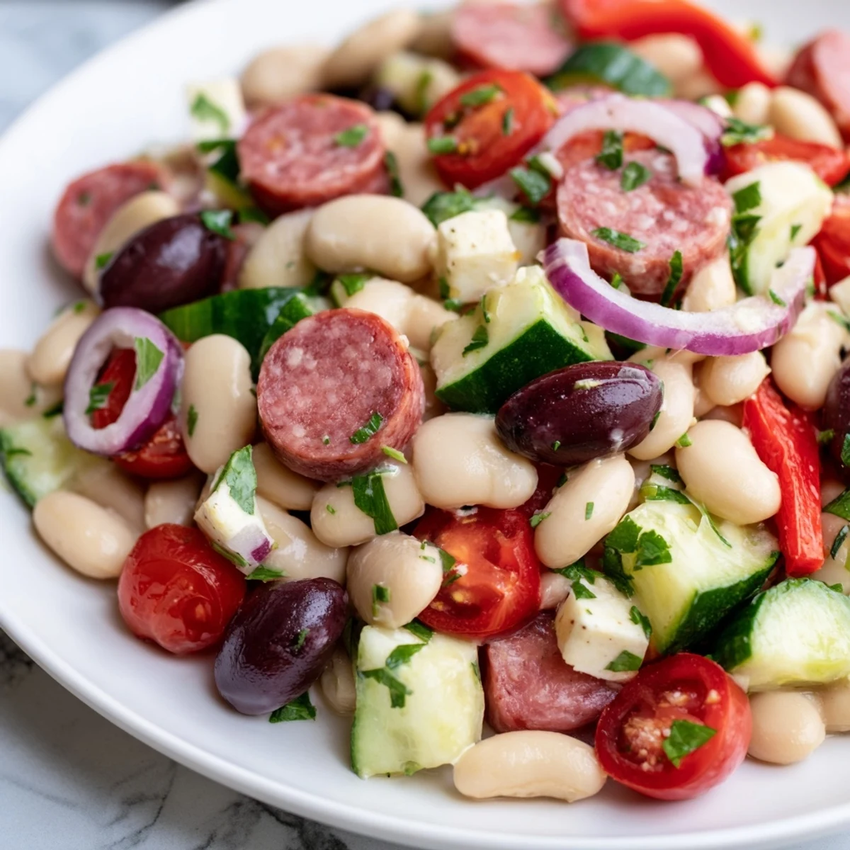Italian Antipasto Bean Salad