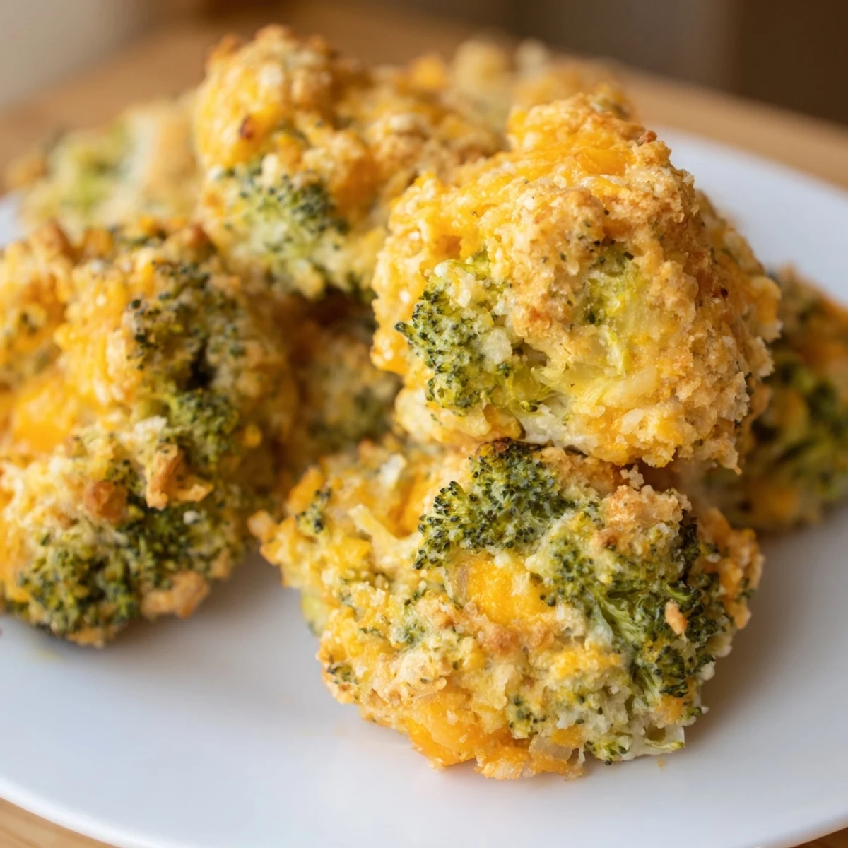 Warm, freshly baked Cheesy Broccoli Casserole Bites served on a baking sheet, ready to enjoy as a snack.