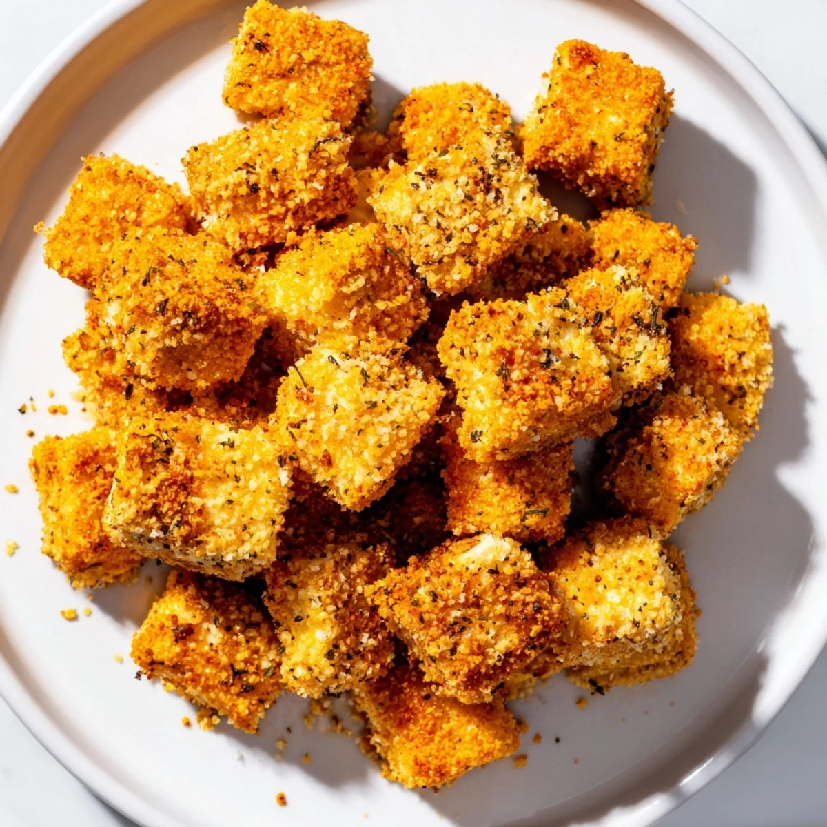 Crispy Popcorn Tofu Bites