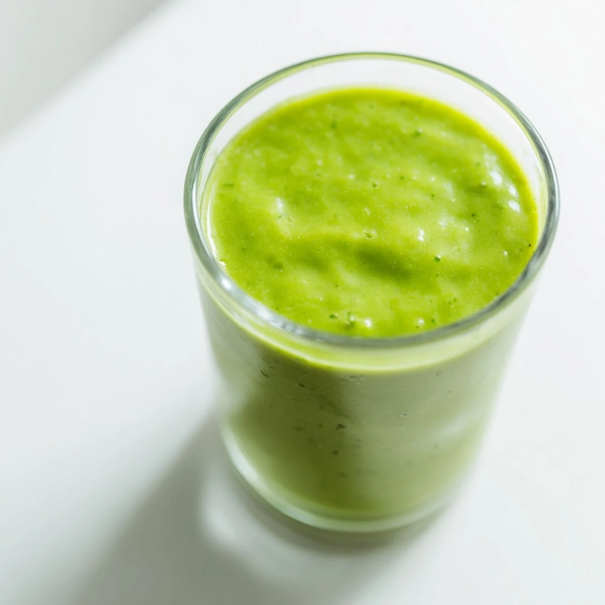 Refreshing Spinach-Hidden Smoothie poured into a mason jar, blending spinach with sweet mango for a healthy breakfast.  