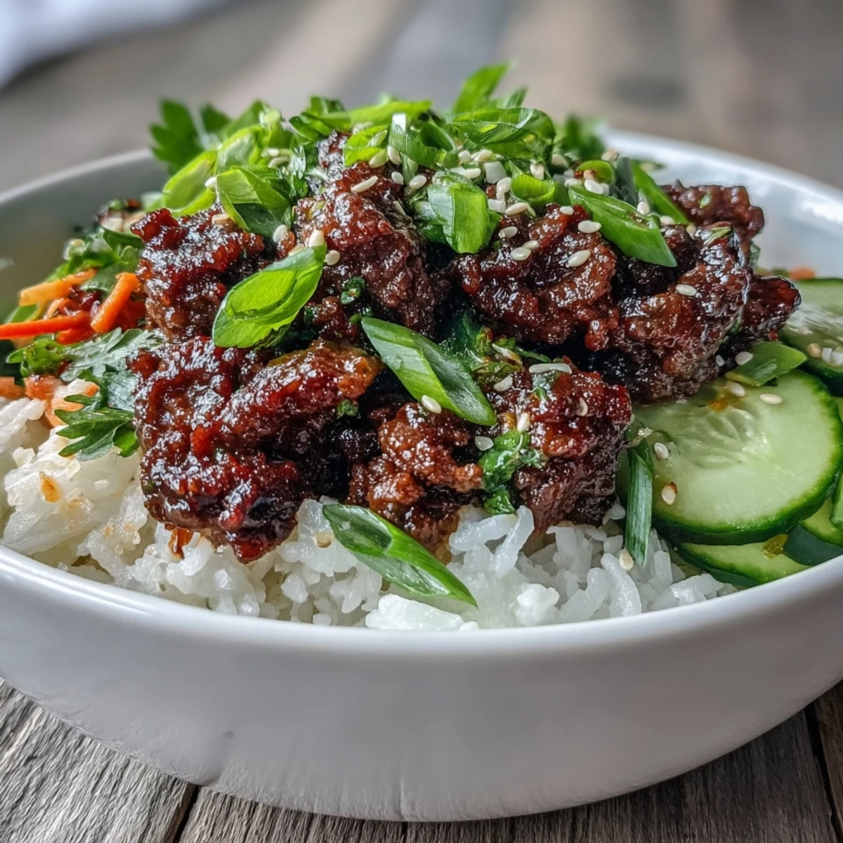 Korean Ground Beef Bowl