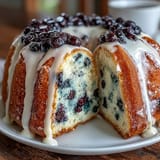 Lemon Blueberry Spring Cake