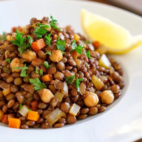 Middle Eastern Lentil Chickpea Stew