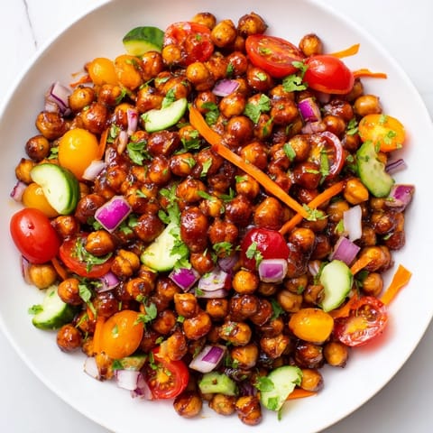 BBQ Chickpea Tangy Beans