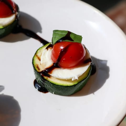 Zucchini Caprese Bites