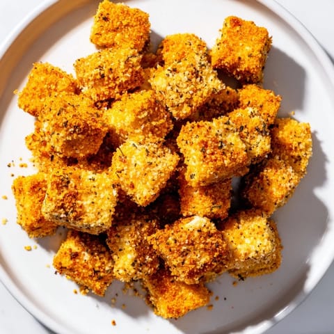 Crispy Popcorn Tofu Bites