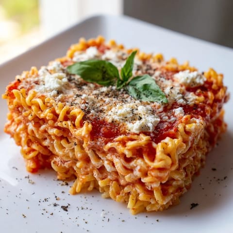 Ramen Lasagna with Cheese