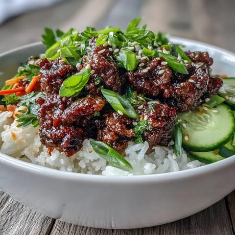 Korean Ground Beef Bowl