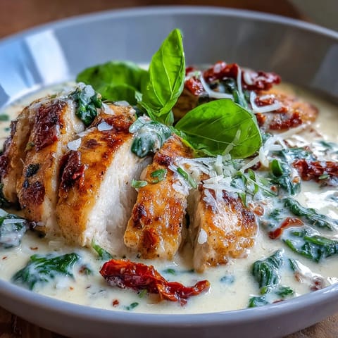 Keto Creamy Tuscan Chicken