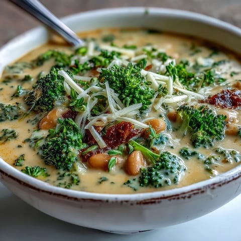 Creamy Broccoli Cheddar Bean