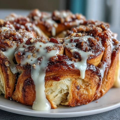 King Cake Cinnamon Wreath