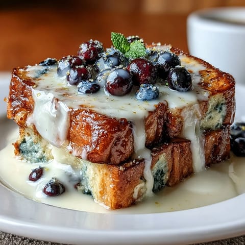 Blueberry Lemon Sourdough Toast