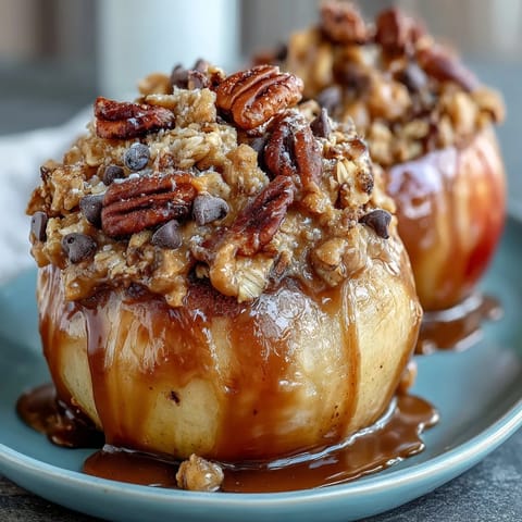 Crisp apple slices drizzled with creamy peanut butter and sprinkled with crunchy granola for a wholesome snack.