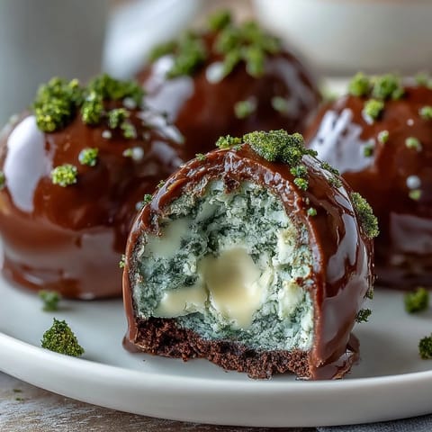 Lucky St. Patrick's Day Green Oreo Truffle Balls with creamy filling and vibrant green coating, decorated with festive sprinkles.