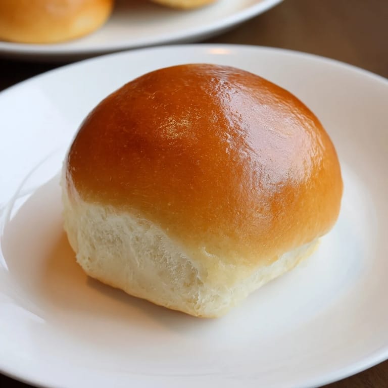 Homemade Golden Dinner Rolls, freshly baked, showing their perfect golden crust and fluffy interior texture.