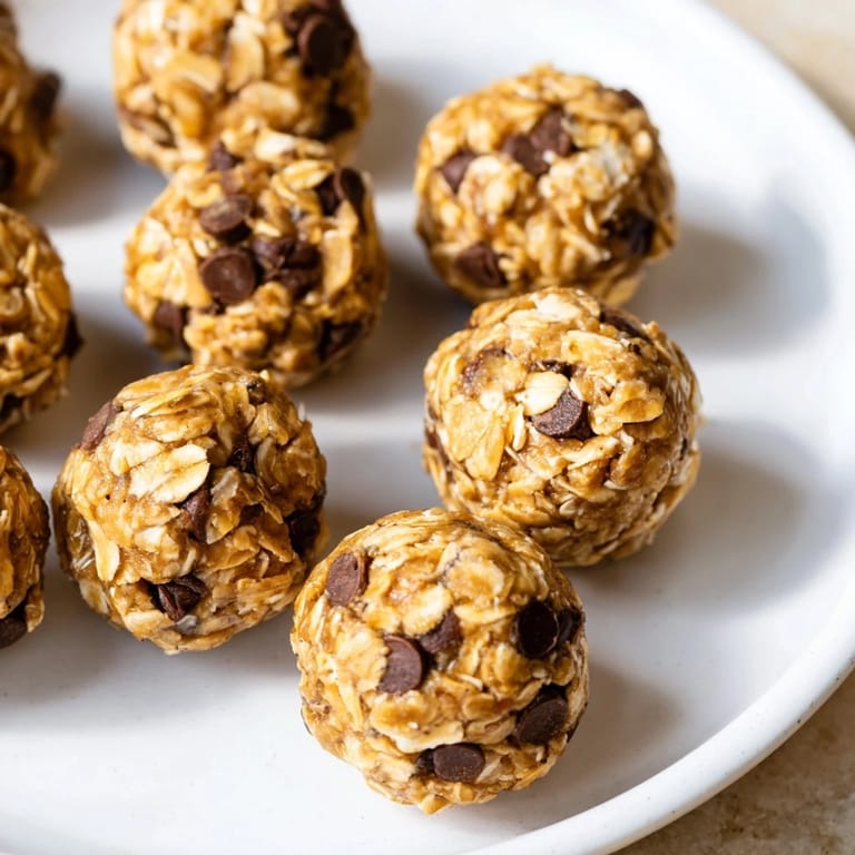 Sweet and rich, these easy no-bake peanut butter energy balls are perfect for a quick bite.