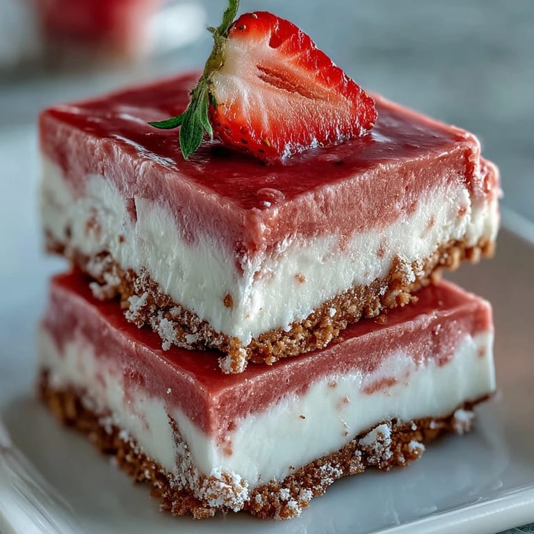 A single No-Bake Strawberry Fudge Square lifted with a spatula, revealing its dense texture and sweet white chocolate aroma.