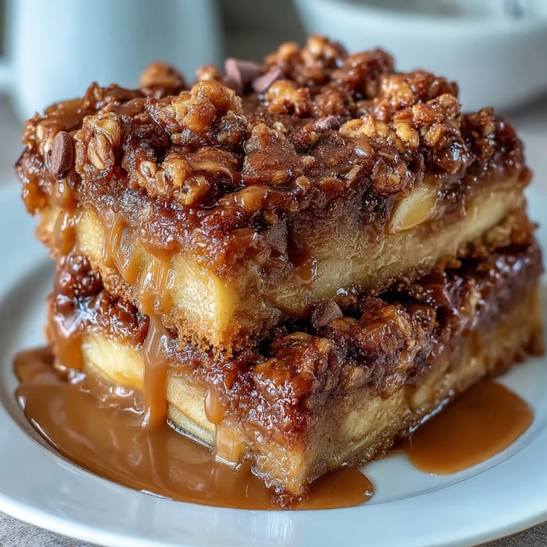 Sweet apple slices topped with a luscious peanut butter drizzle and hearty granola—perfect for healthy snacking.