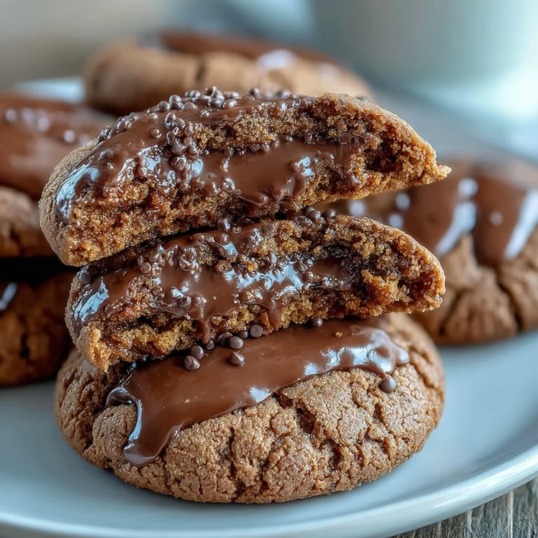 Close-up of spiced gingerbread cookies inspired by GingerBrave, with a golden-brown crust and soft, chewy centers that capture classic holiday flavors.