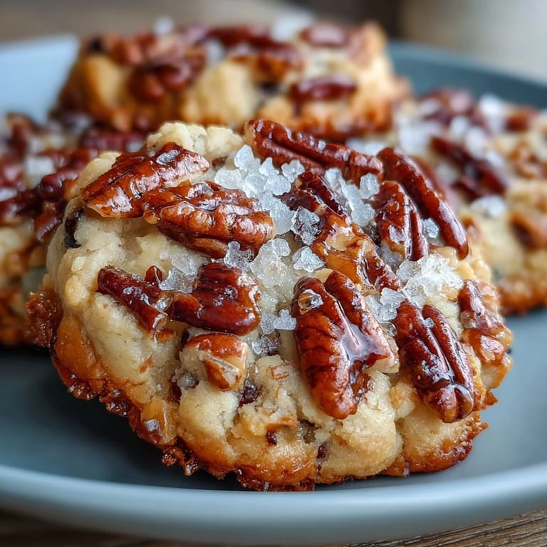 Soft and chewy butter pecan cookies with rich brown butter, crunchy pecans, and a sprinkle of sea salt for irresistible flavor.