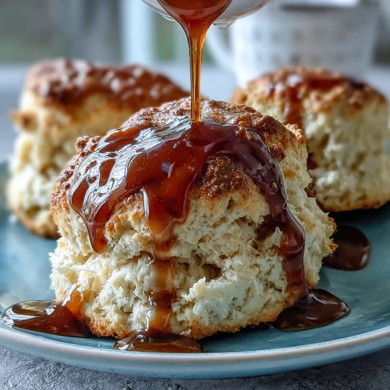 Tender spring scones bursting with floral dandelion petals, sweetened with honey, and topped with luscious clotted cream for brunch.