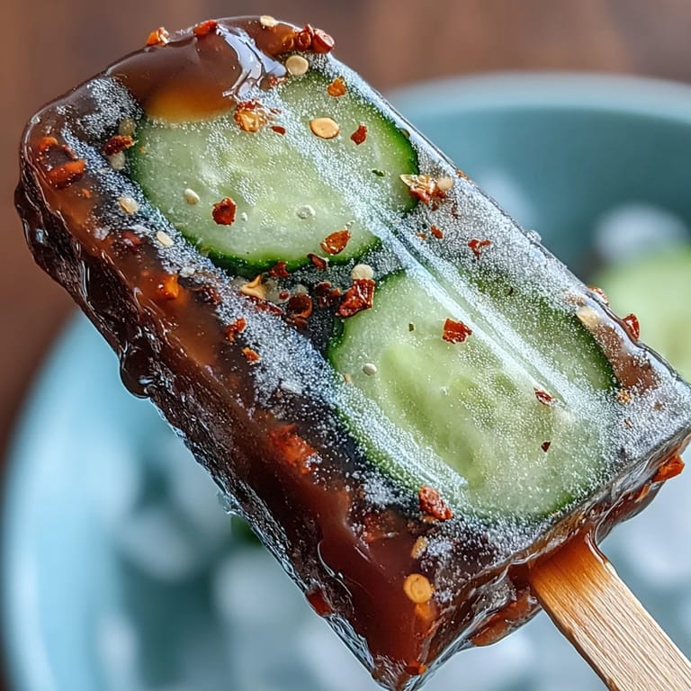 Tangy and sweet Pickle Juice Popsicles, a surprisingly delicious frozen delight.