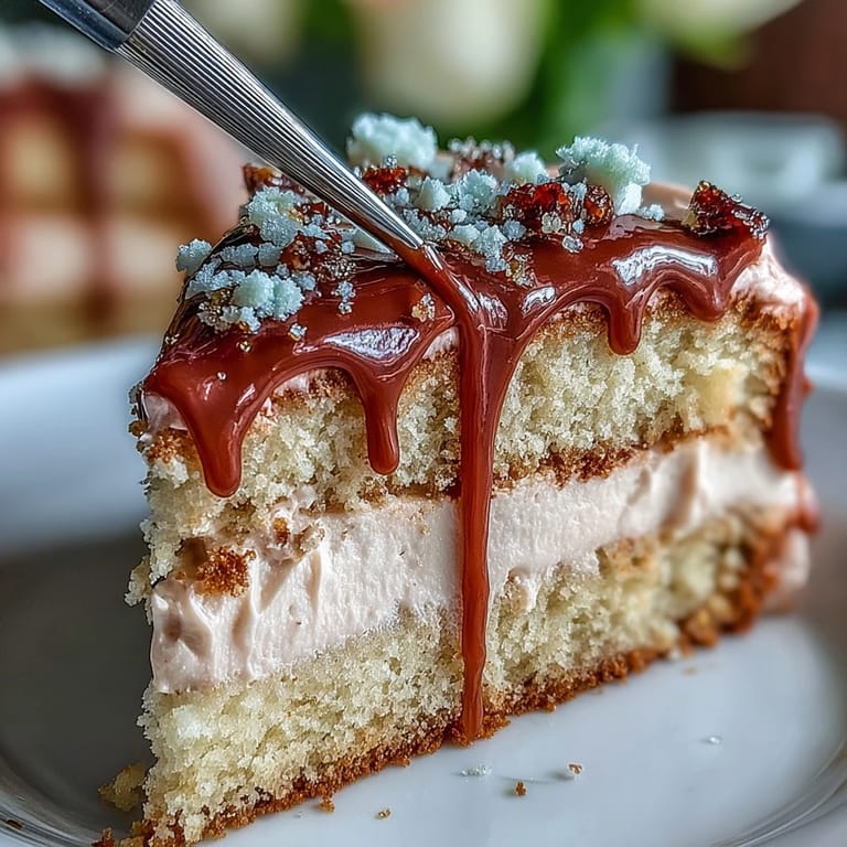 Luxurious Bridal Shower Rosé Velvet Cake, featuring a stunning edible gold glaze.